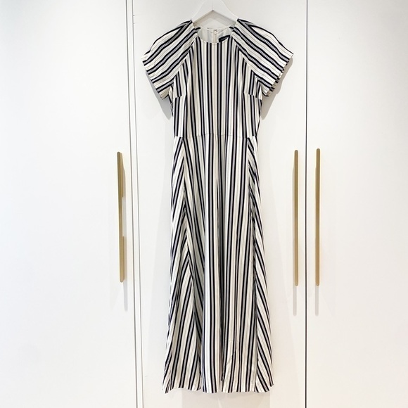 𝅺BNWT Club Monaco Striped Midi dress - Picture 7 of 10